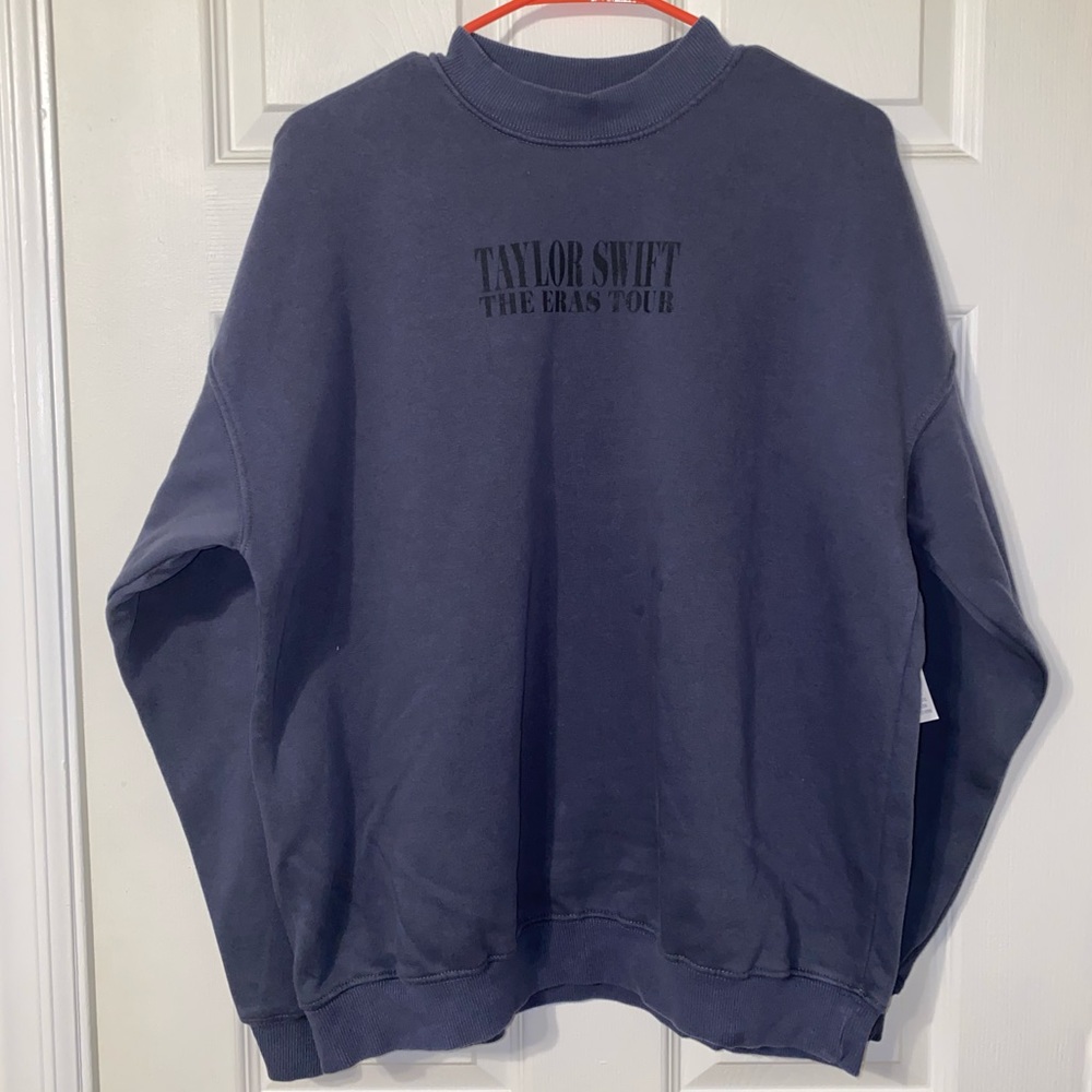 Taylor Swift The Eras Tour Washed Blue Crewneck